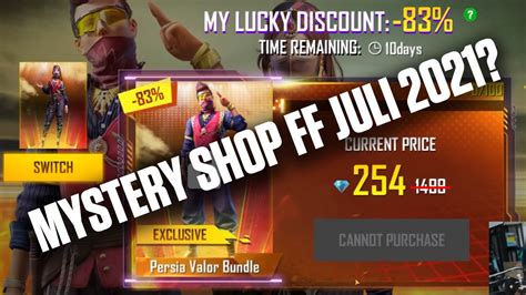 Sertifikat, penghargaan, tanda, atau dokumen yang dipajang di mystery shop ff juli 2021 rahasia combo sesi main terakhir hari ini